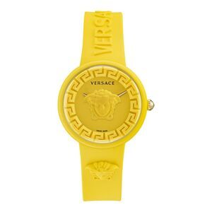 Versace Medusa Pop Silicone Watch Yellow Womens